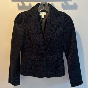 LOFT Black on Black Design Women's Blazer